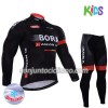 Conjunto Maillot + culotte largo ciclismo Invierno Termico 2017 Bora-Hansgrohe Niños N003
